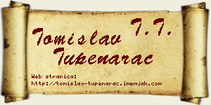 Tomislav Tupenarac vizit kartica